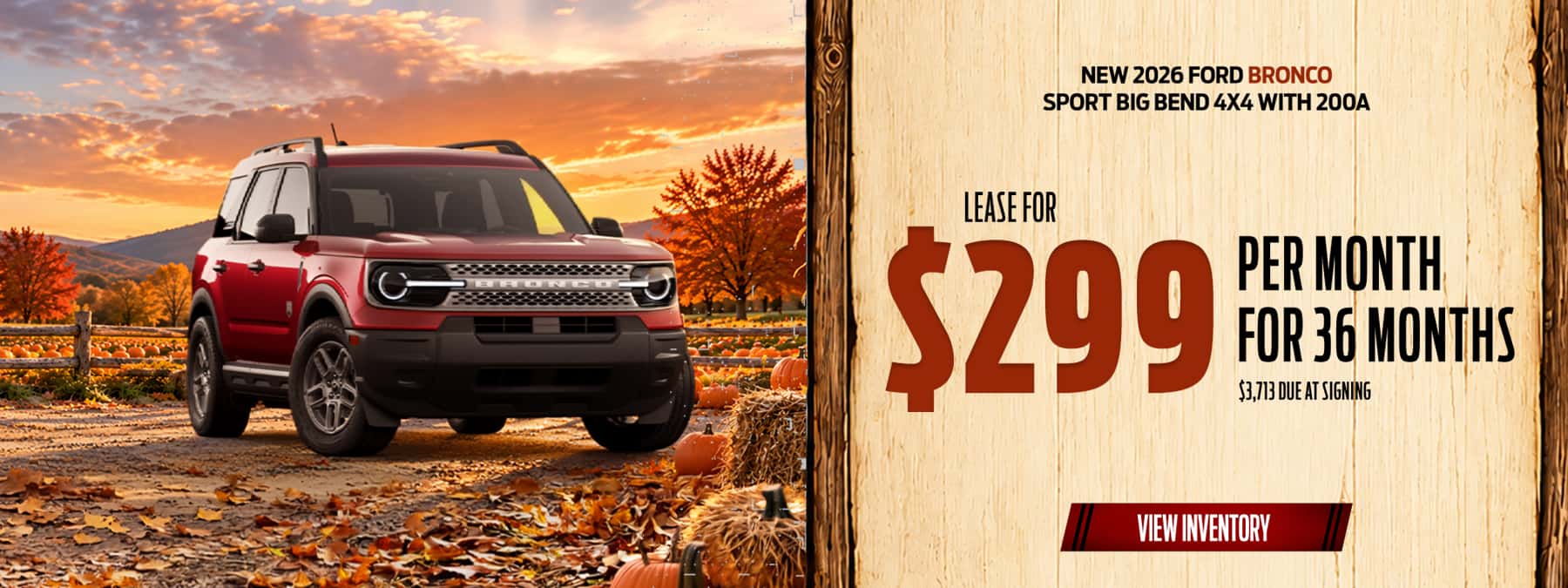 New 2026 Ford Bronco Sport Big Bend 4X4