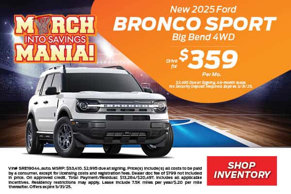 New 2025 Ford Bronco Sport Big Bend®