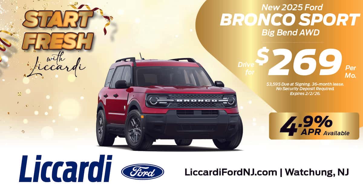 Ford Bronco Sport Lease Offers Available At Liccardi Ford