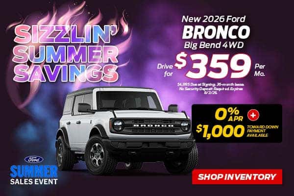 New 2026 Ford Bronco Big Bend®