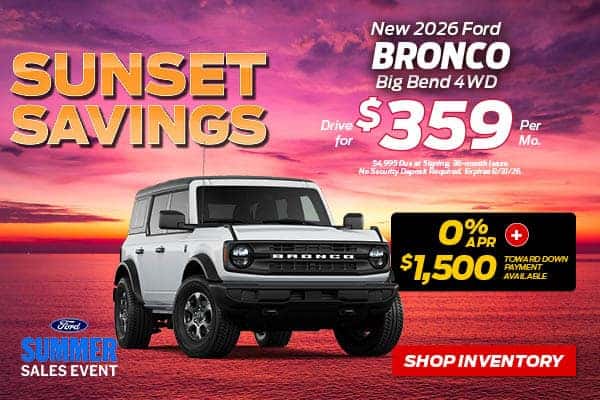 New 2026 Ford Bronco Big Bend®