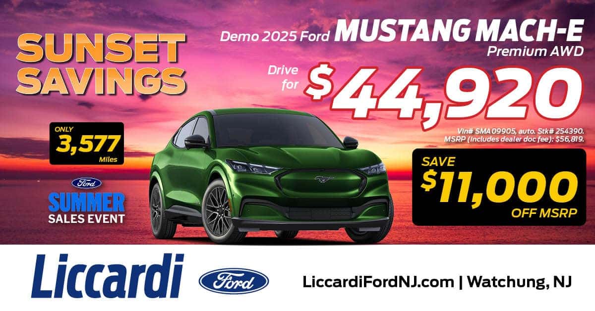 Ford Mustang Mach-E Lease Offers Available at Liccardi Ford