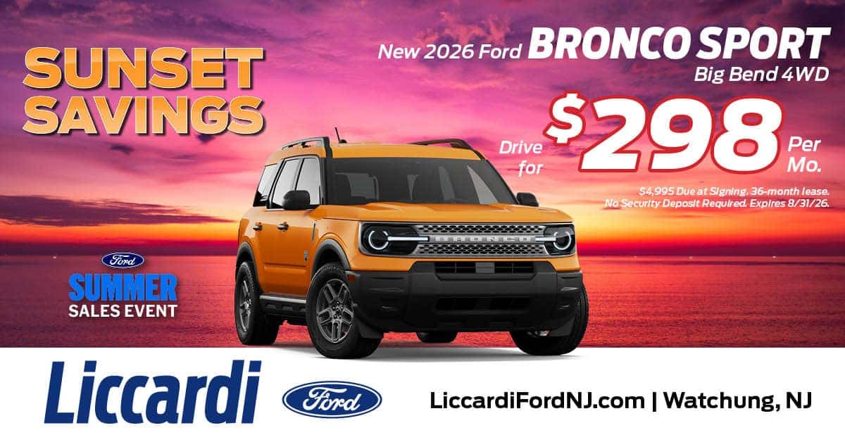 Ford Bronco Sport Lease Offers Available At Liccardi Ford