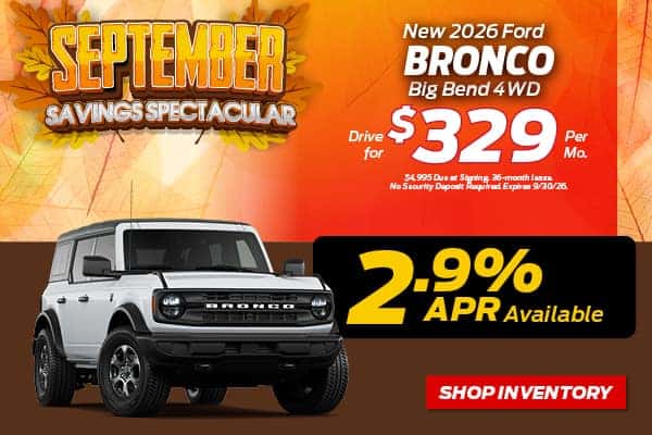 New 2026 Ford Bronco Big Bend®