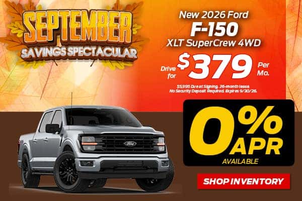 New 2026 Ford F-150 XLT 2.7L V6 EcoBoost® Engine with Auto Start-Stop Technology