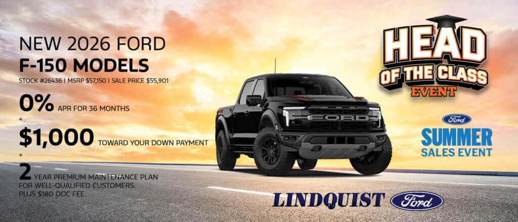 Get a New 2026 Ford F-150  for 0% APR Financing
