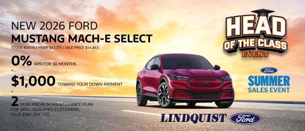 Get a New 2026 Ford Mustang Mach-E Select for 0% APR Financing