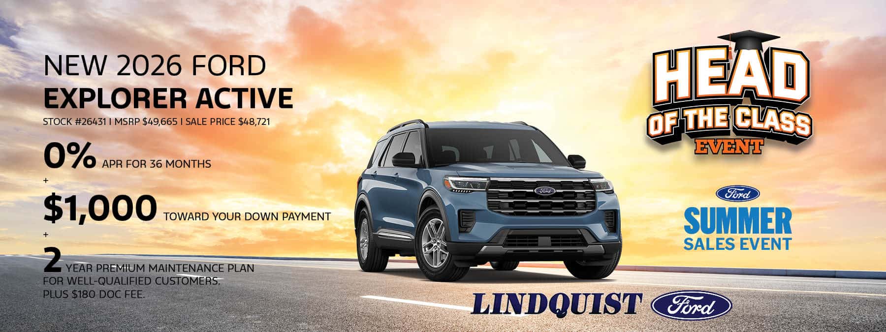 New 2026 Ford Explorer Active
