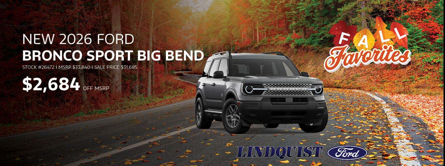 New 2026 Ford Bronco Sport Big Bend