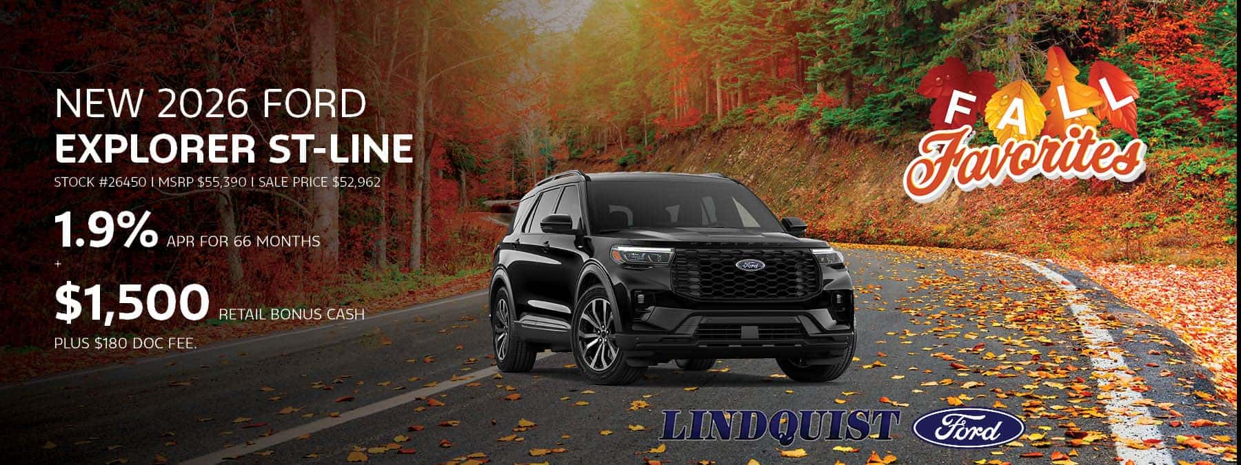 New 2026 Ford Explorer ST-Line