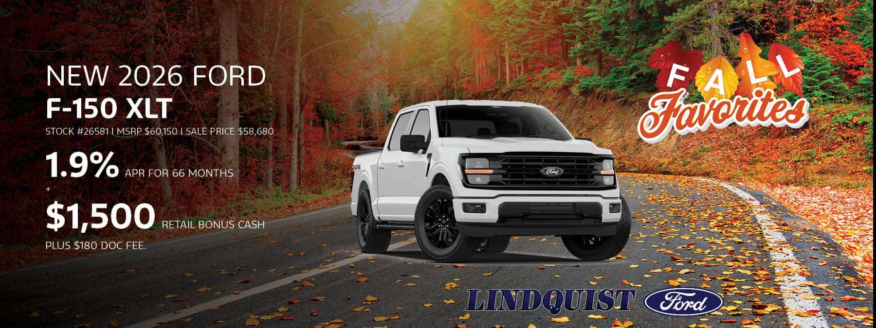 New 2026 Ford F-150 XLT