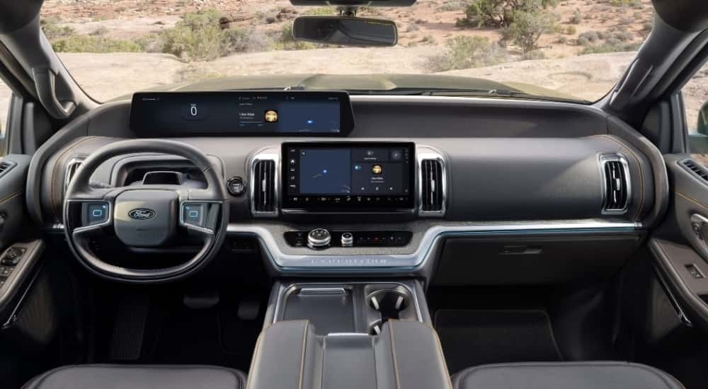 The interior of a 2025 Ford Expedition.
