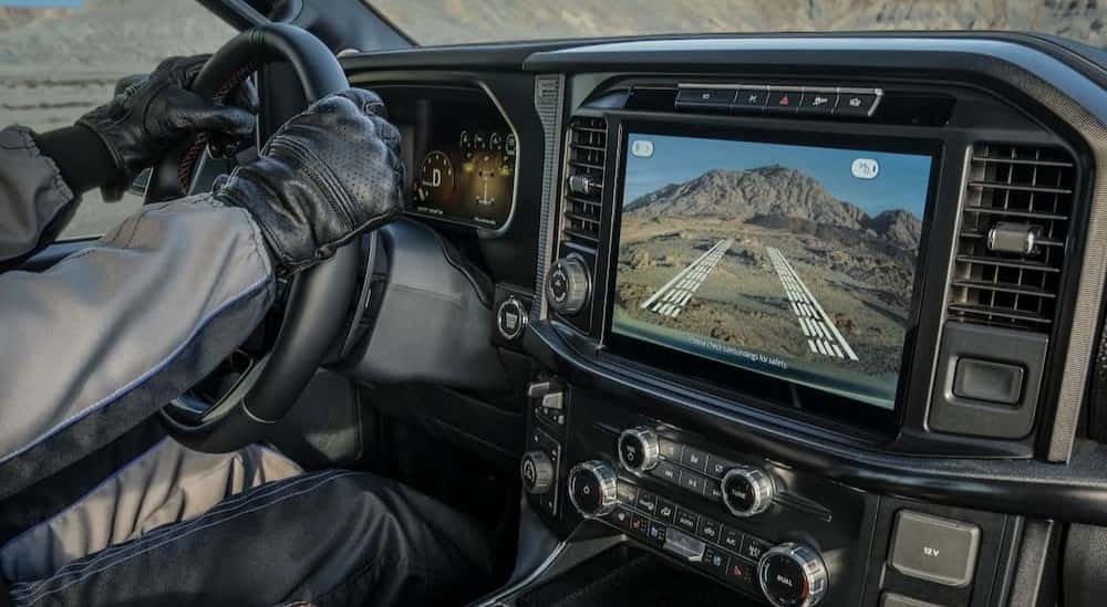 The black dash in a 2025 Ford F-150 for sale near Conyers.