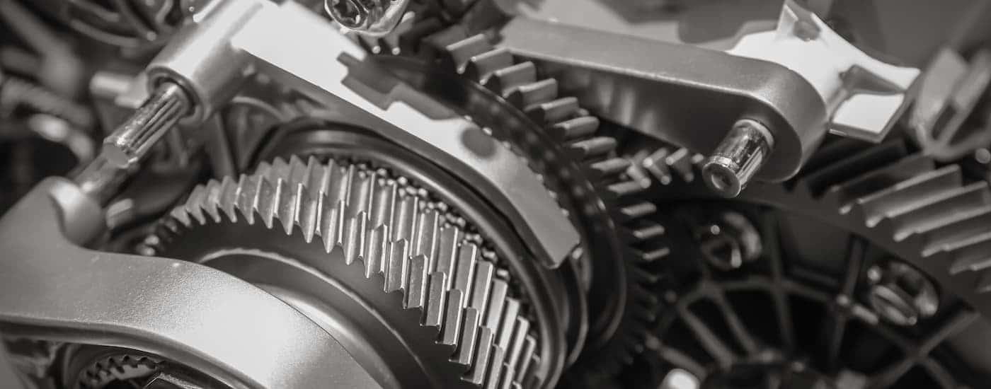 Close-up of a transmission