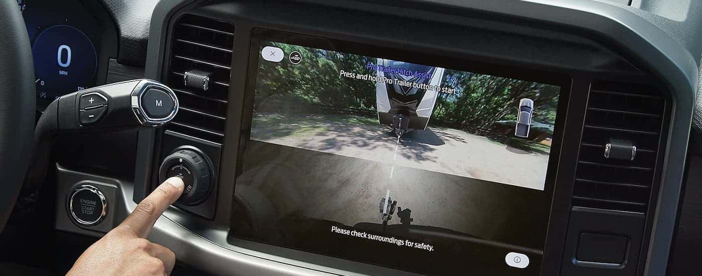 Backup camera on a 2025 Ford F-150 STX
