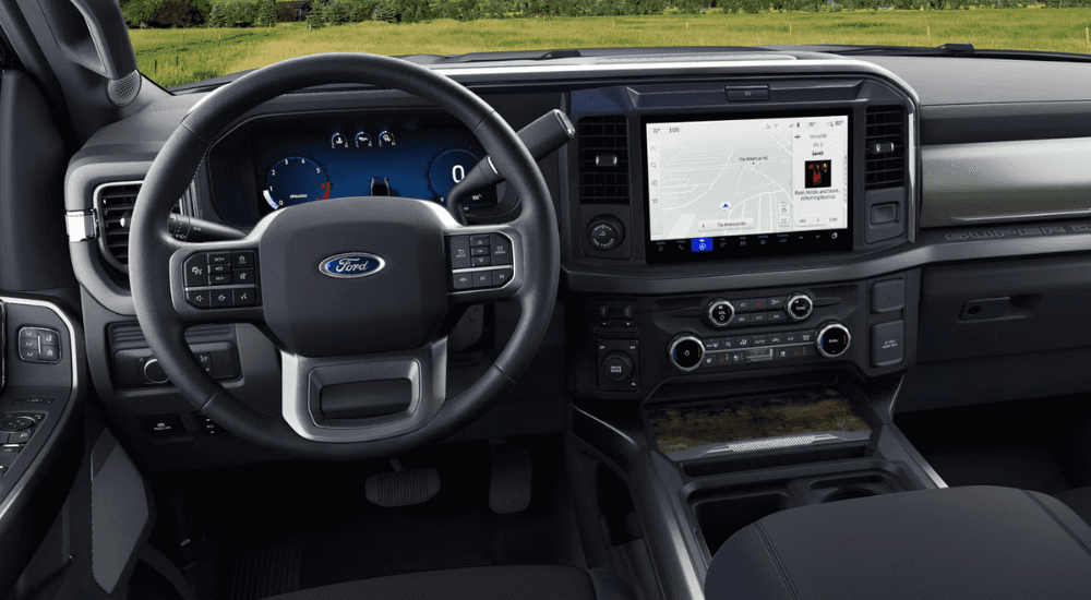 Interior dash of a 2026 Ford Super Duty