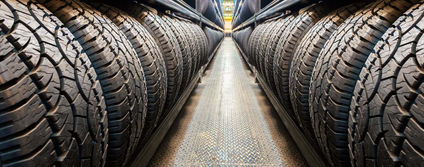 Tires in a tire shop in Loganville.