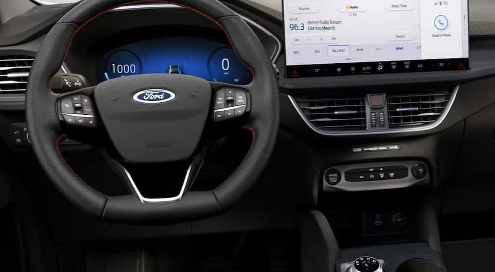Black dash in a 2026 Ford Escape.