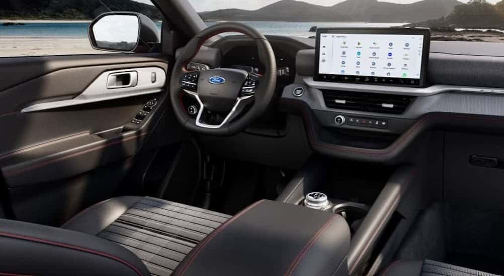 The black das2026 Ford Explorer.h in a