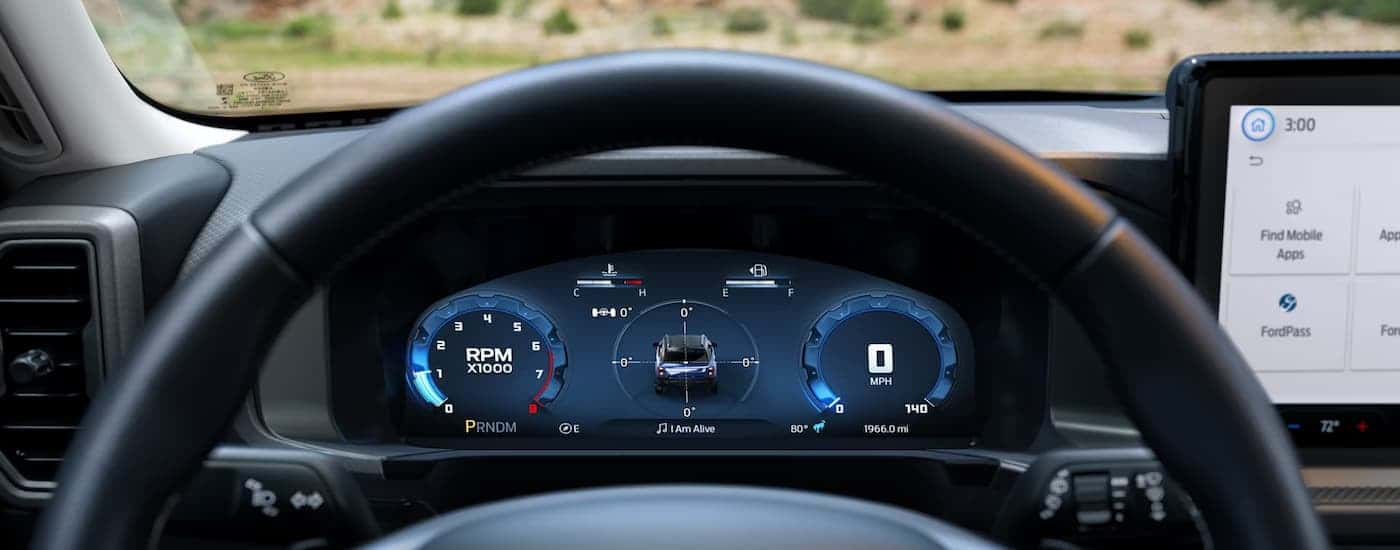 Digital gauge display on a 2026 Ford Bronco Sport