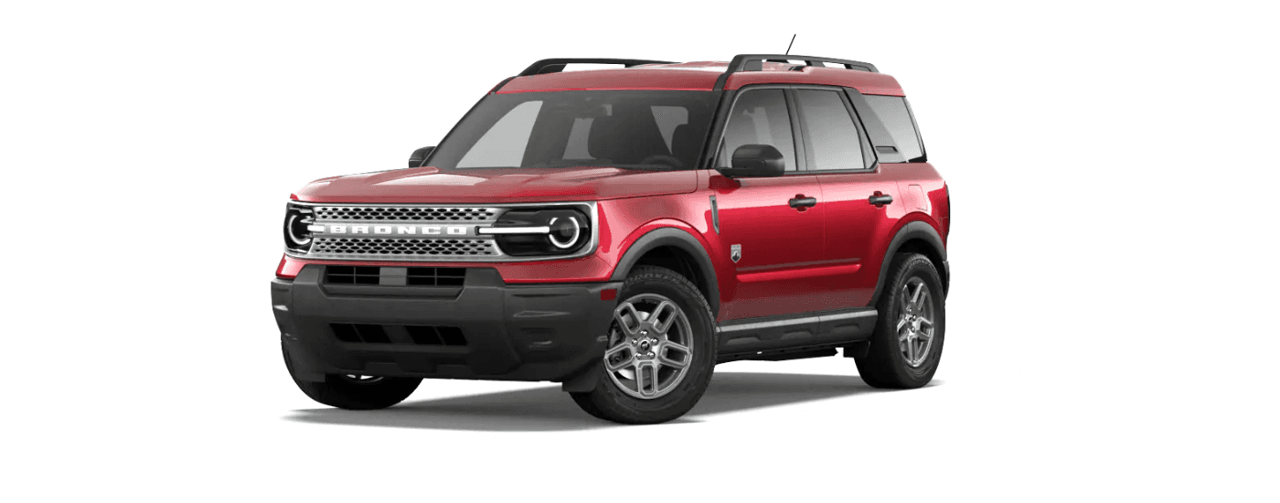 A red 2026 Ford Bronco Sport model