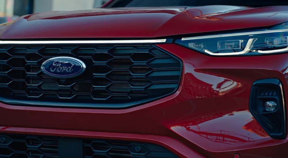 Red 2026 Ford Escape grill close up