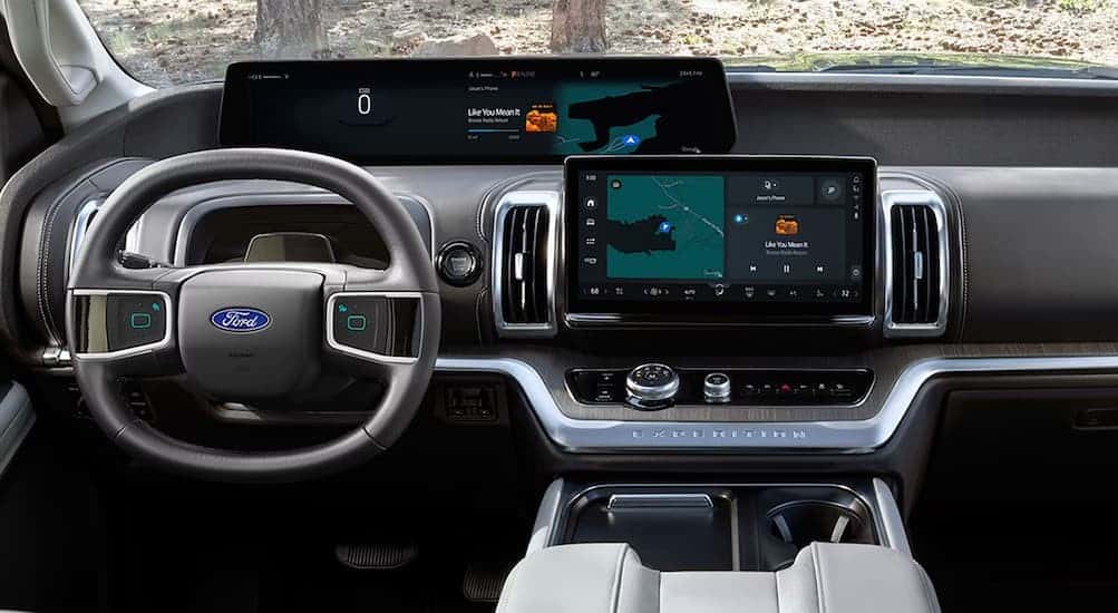 Multi-colored dash in a 2027 Ford Expedition.