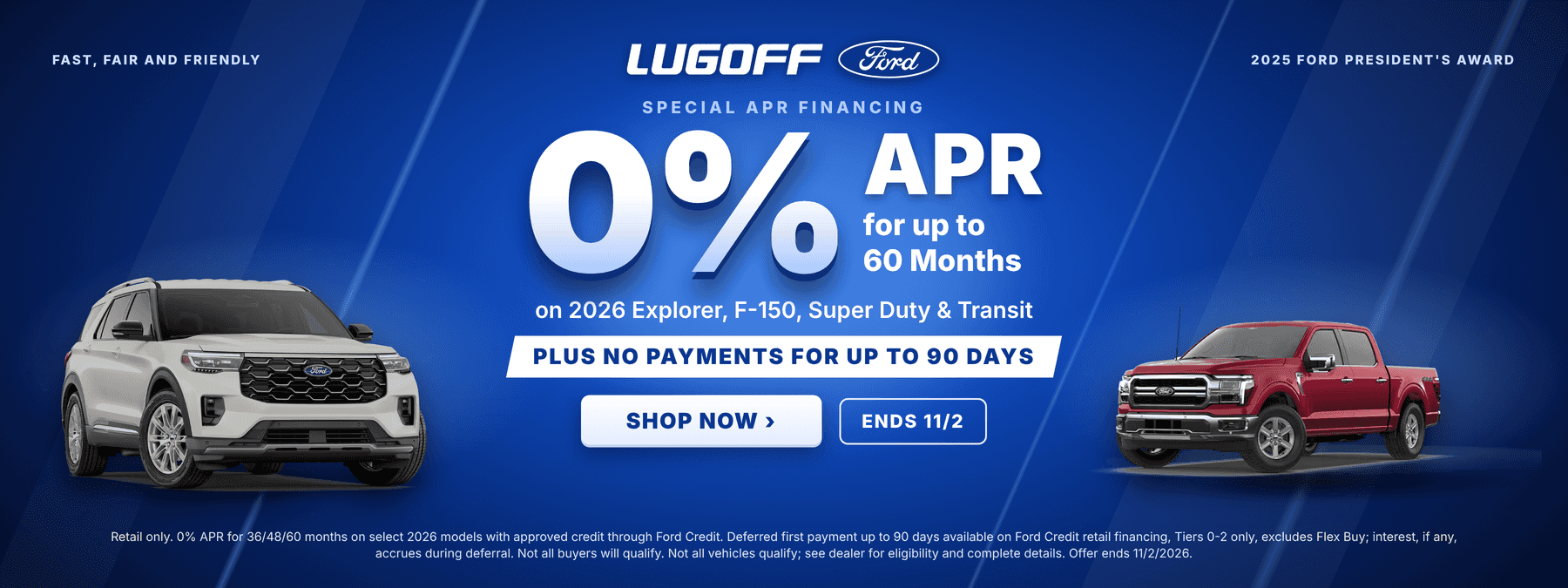 Ford 0% APR offer