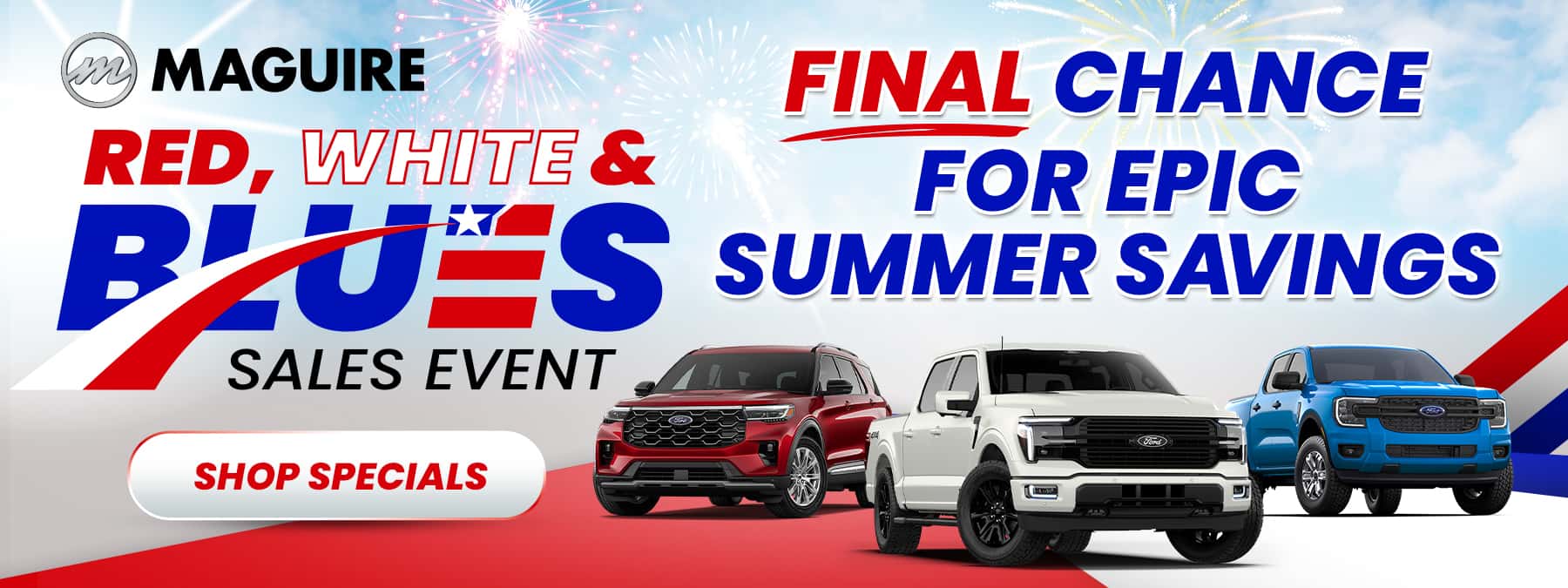 Red, White, & Blues Sales Event Final Days