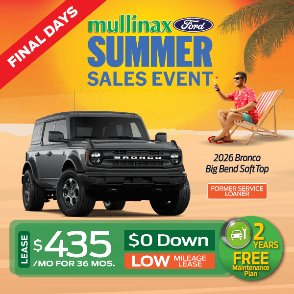 2026 Bronco Big Bend Soft Top Lease