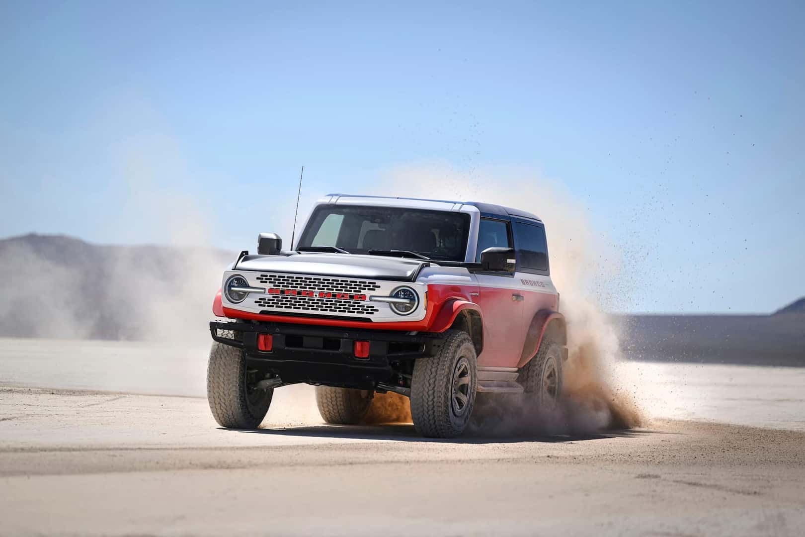 2025 bronco stroppe special edition on a canyon road