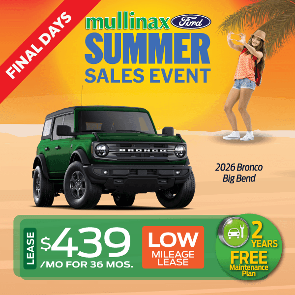 2026 Bronco Big Bend Lease