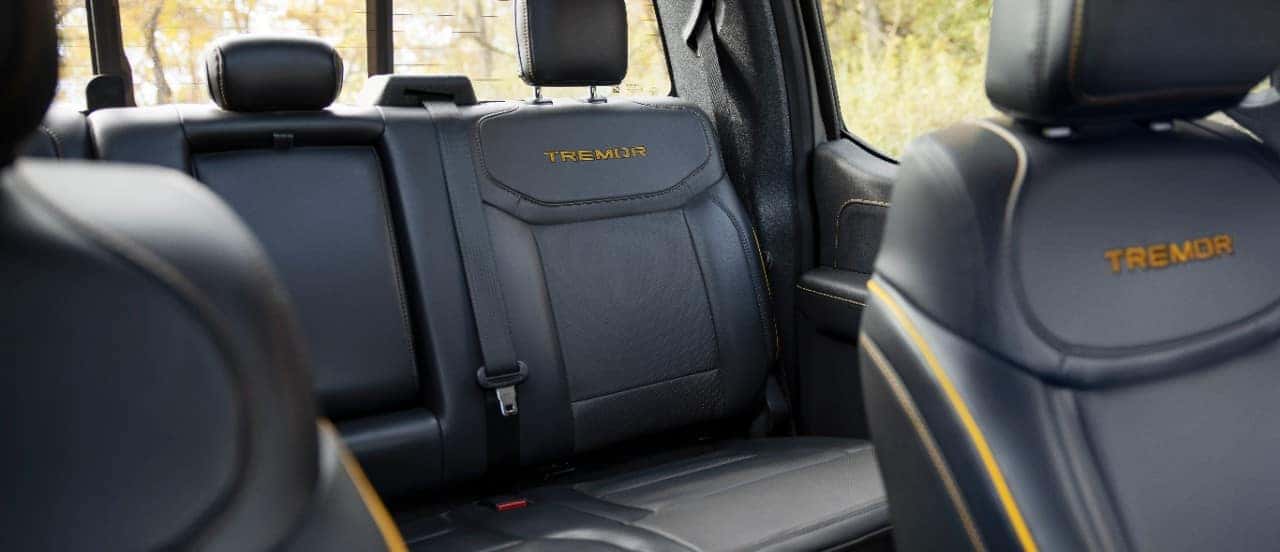 An interior shot of Ford F-150 Tremor.