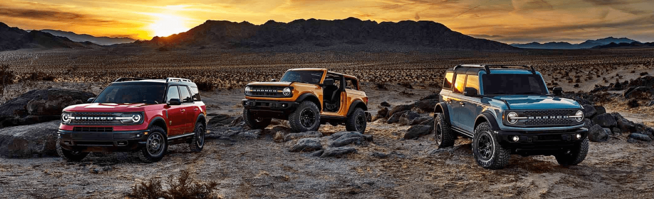 2026 Ford Bronco and Bronco Sport lineup