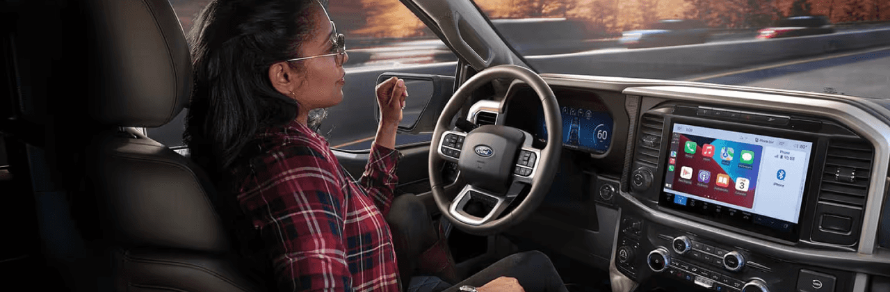 Ford BlueCruise hands-free highway driving on an open highway