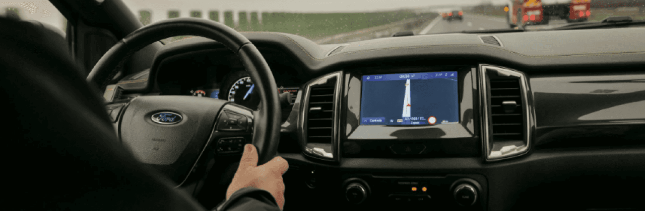 Ford Co-Pilot360 technology overview graphic showing driver assistance features