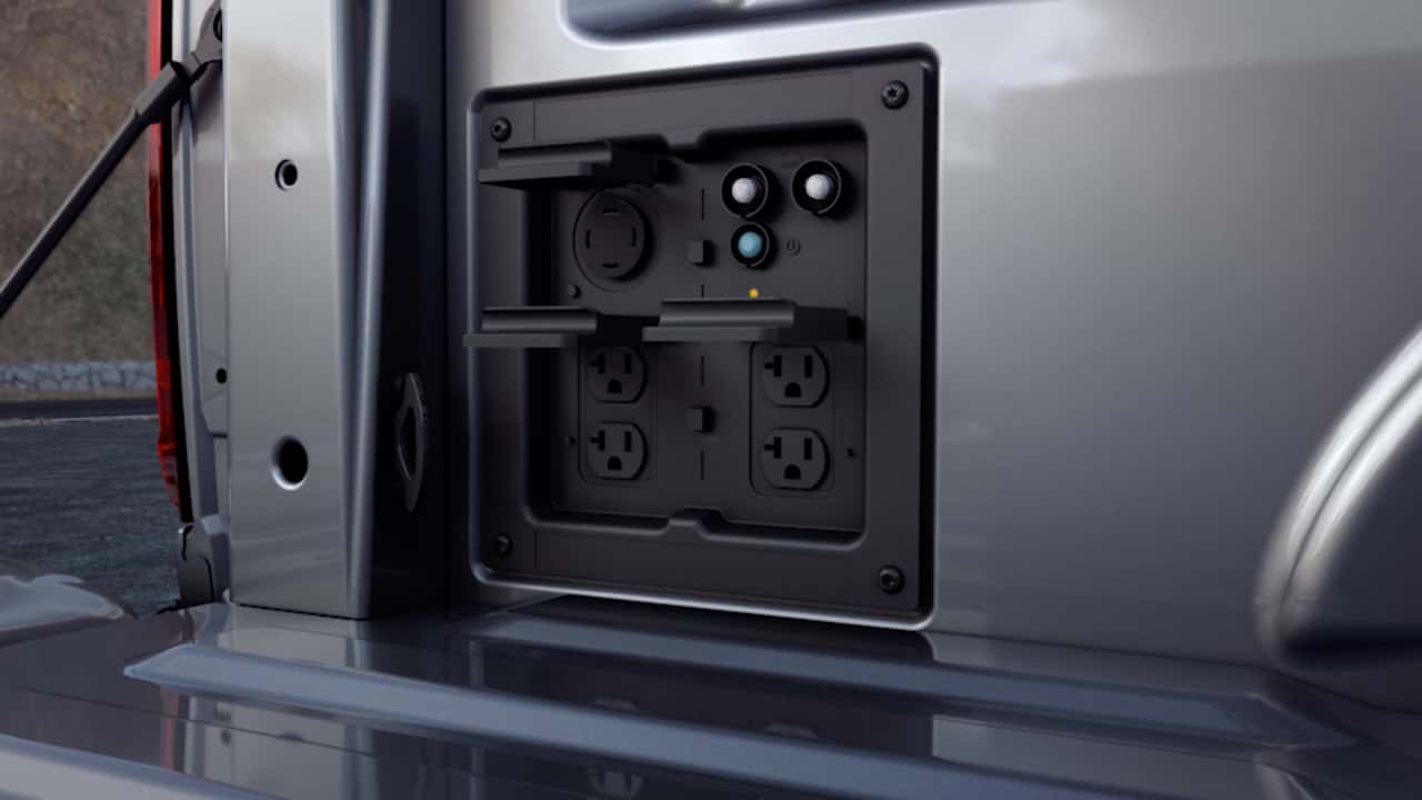Ford F-150 Pro Power Onboard outlets in truck bed