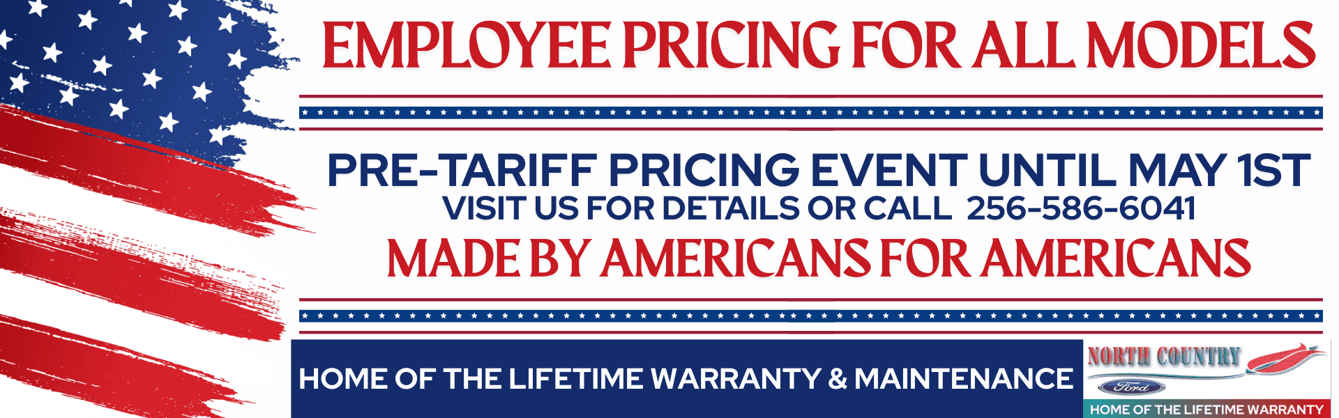 Employee Pricing For All - Pre-Tariff Pricing Event