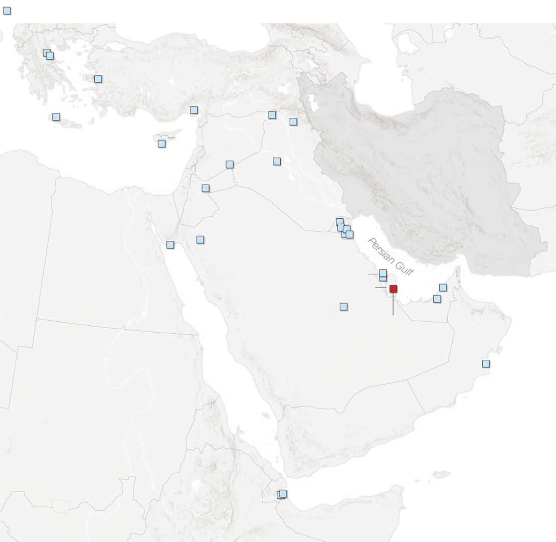 Here’s Where U.S. Forces Are Deployed in the Middle East