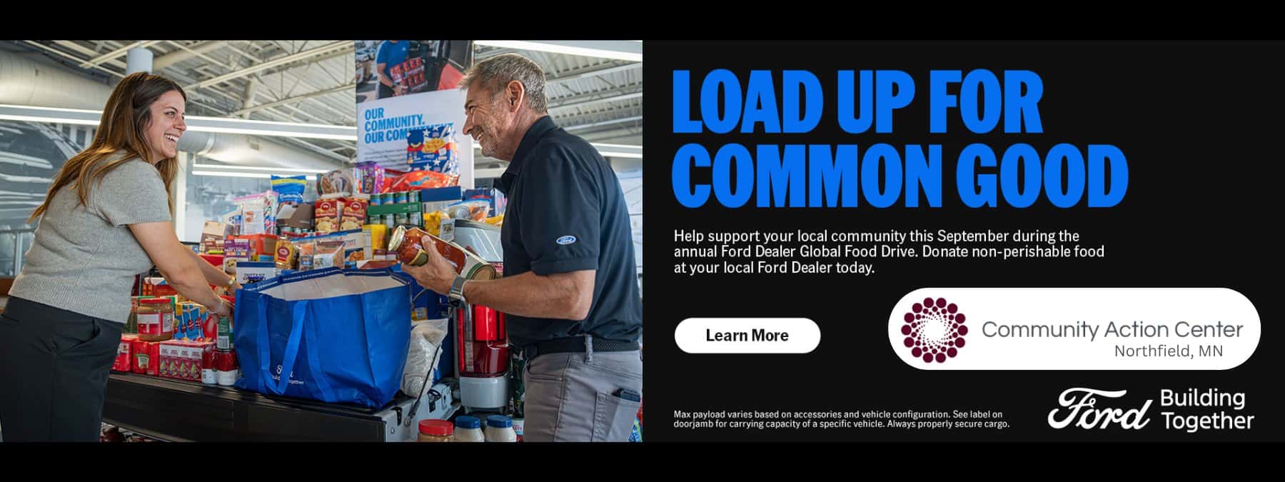 NF Food drive banner