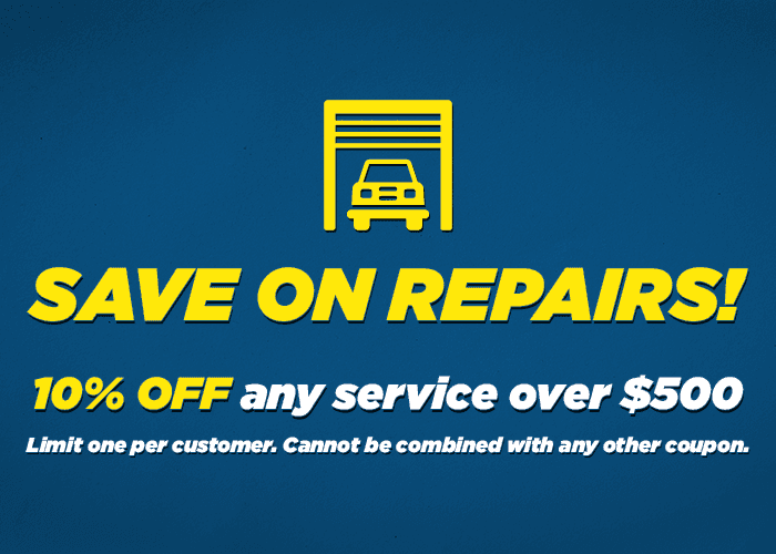 10% off any service over $500.00 Limit one per customer; cannot be combined with any other coupon.