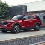 2023 Explorer parked next to building