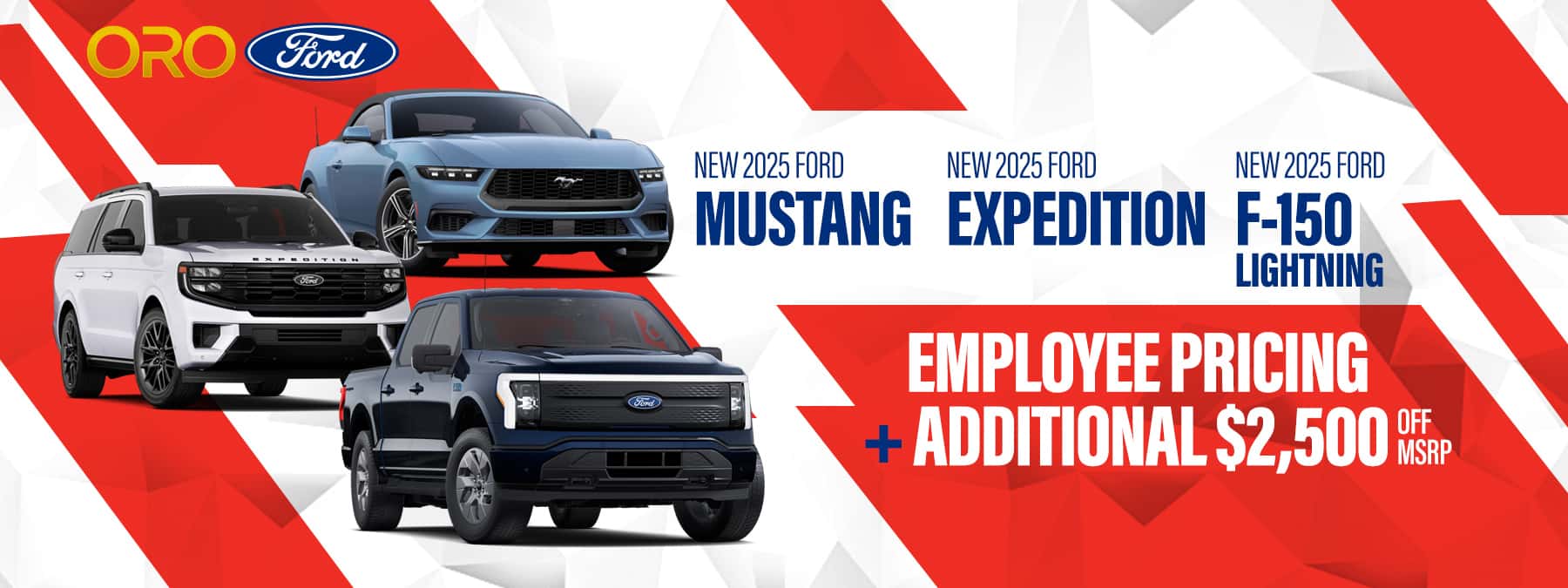 Get Employee Pricing at Oro Ford!