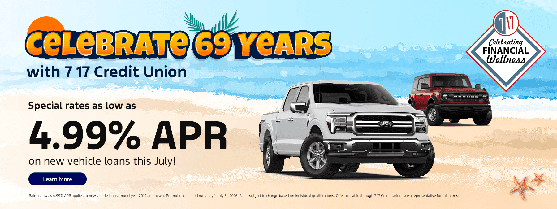 Celebrate 69 Years with 7 17 Credit Union