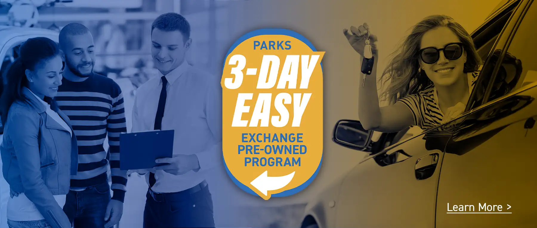 Parks 3-Day Easy Exchanged Pre-Owned Program