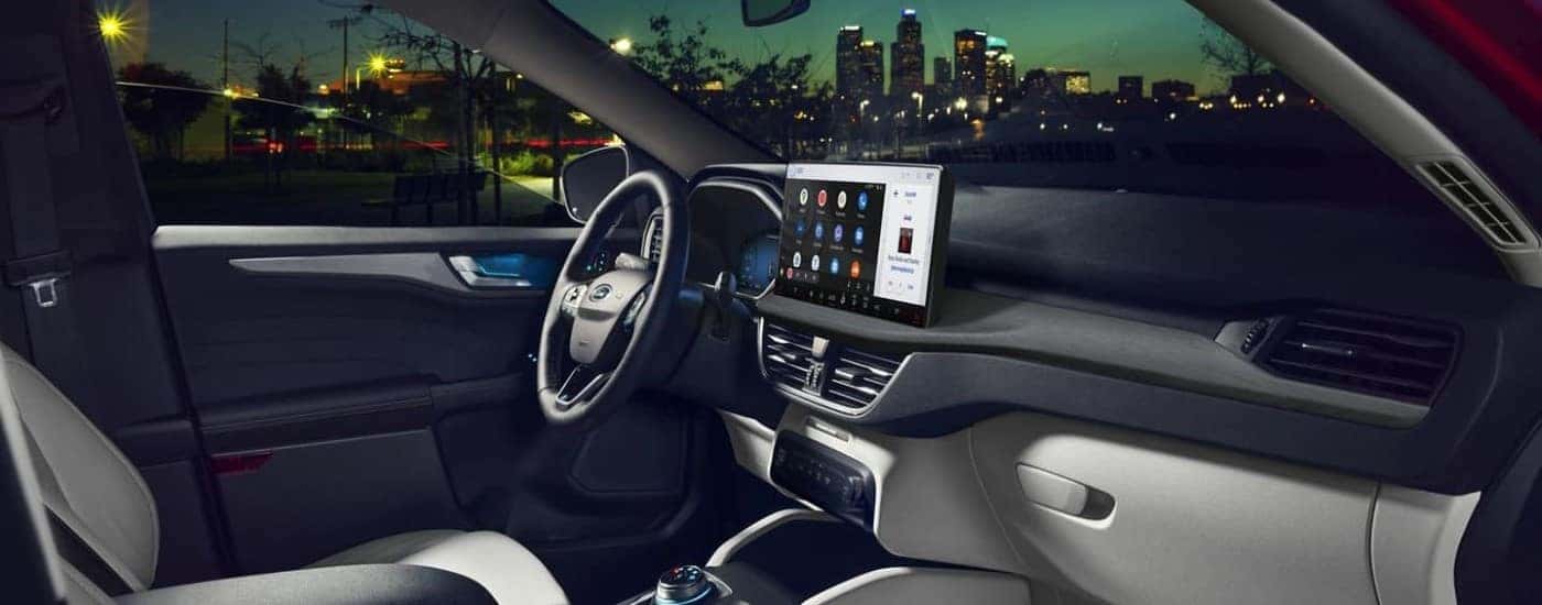 Infotainment and digital gauge cluster on a 2025 Ford Escape for sale near Boiling Springs