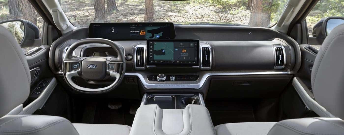 Infotainment and digital gauge cluster on a 2025 Ford Expedition for sale near Easley