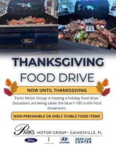 Thanksgiving food drive 2025