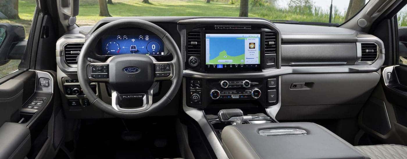 The interior of a 2024 Ford F-150.