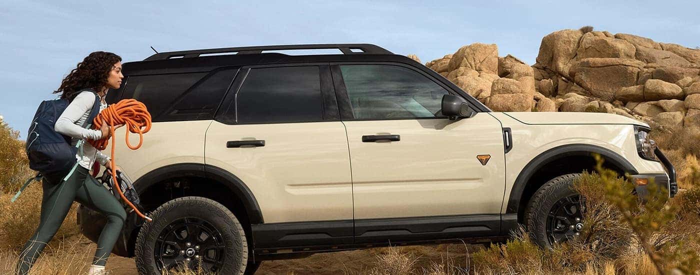 A white 2025 Ford Bronco Sport for sale near Lansing
